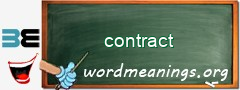 WordMeaning blackboard for contract